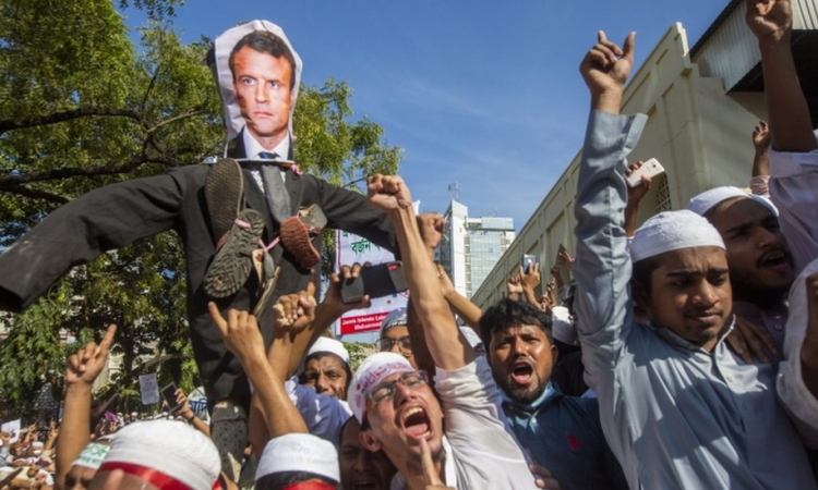 Statement of Taliban regarding Macron's reaction to anti-French Islamist actions, Oct 25, 2020